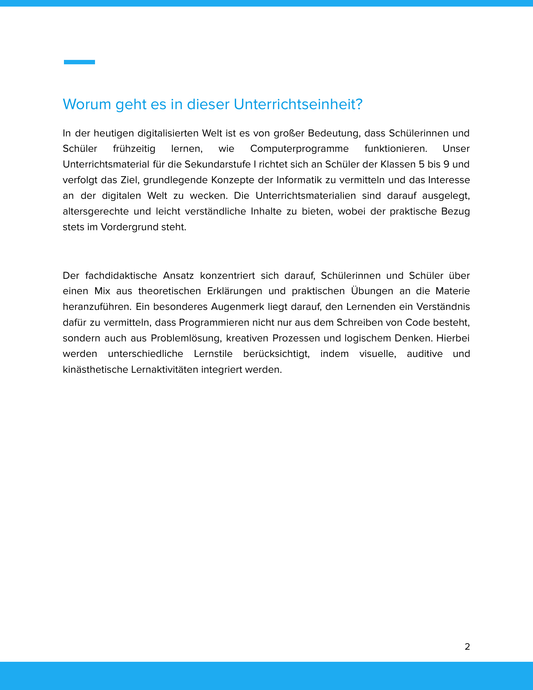 Wie Computerprogramme funktionieren | Unterrichtsmaterial Informatik SEK I