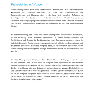 Wie Computerprogramme funktionieren | Unterrichtsmaterial Informatik SEK I