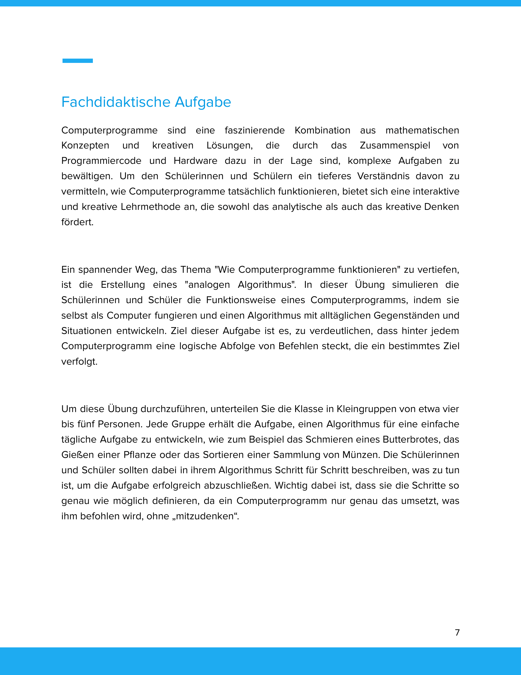 Wie Computerprogramme funktionieren | Unterrichtsmaterial Informatik SEK I