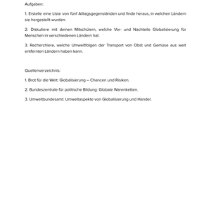 Wie beeinflusst unser Konsum die Globalisierung? | Unterrichtsmaterial Geographie SEK I