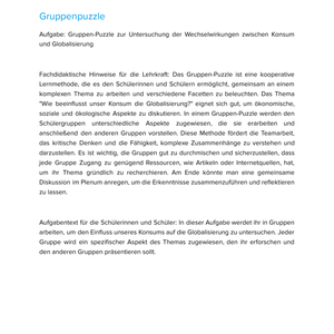 Wie beeinflusst unser Konsum die Globalisierung? | Unterrichtsmaterial Geographie SEK I