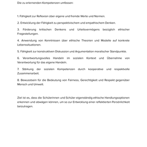 Unterrichtsmaterial „Wie geht ethisches Handeln?“ (SEK I)