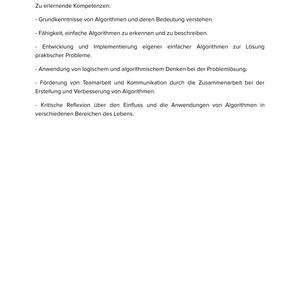 Wir entwickeln unseren eigenen Algorithmus | Unterrichtsmaterial Informatik SEK I