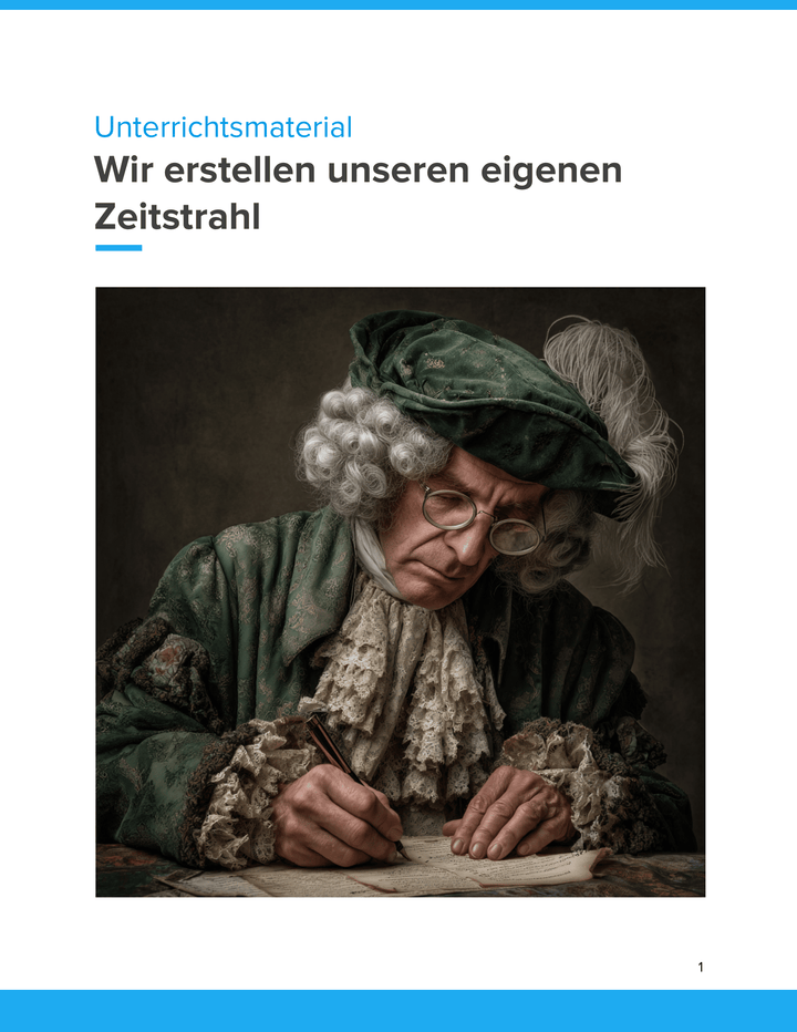 Wir erstellen unseren eigenen Zeitstrahl | Unterrichtsmaterial Geschichte SEK I