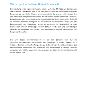 Wir erstellen unseren eigenen Zeitstrahl | Unterrichtsmaterial Geschichte SEK I