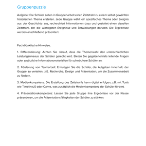 Wir erstellen unseren eigenen Zeitstrahl | Unterrichtsmaterial Geschichte SEK I