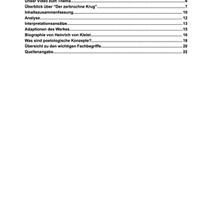 Abitur: Der zerbrochne Krug (Heinrich von Kleist) - stifo - Students & Teachers Innovate Forward