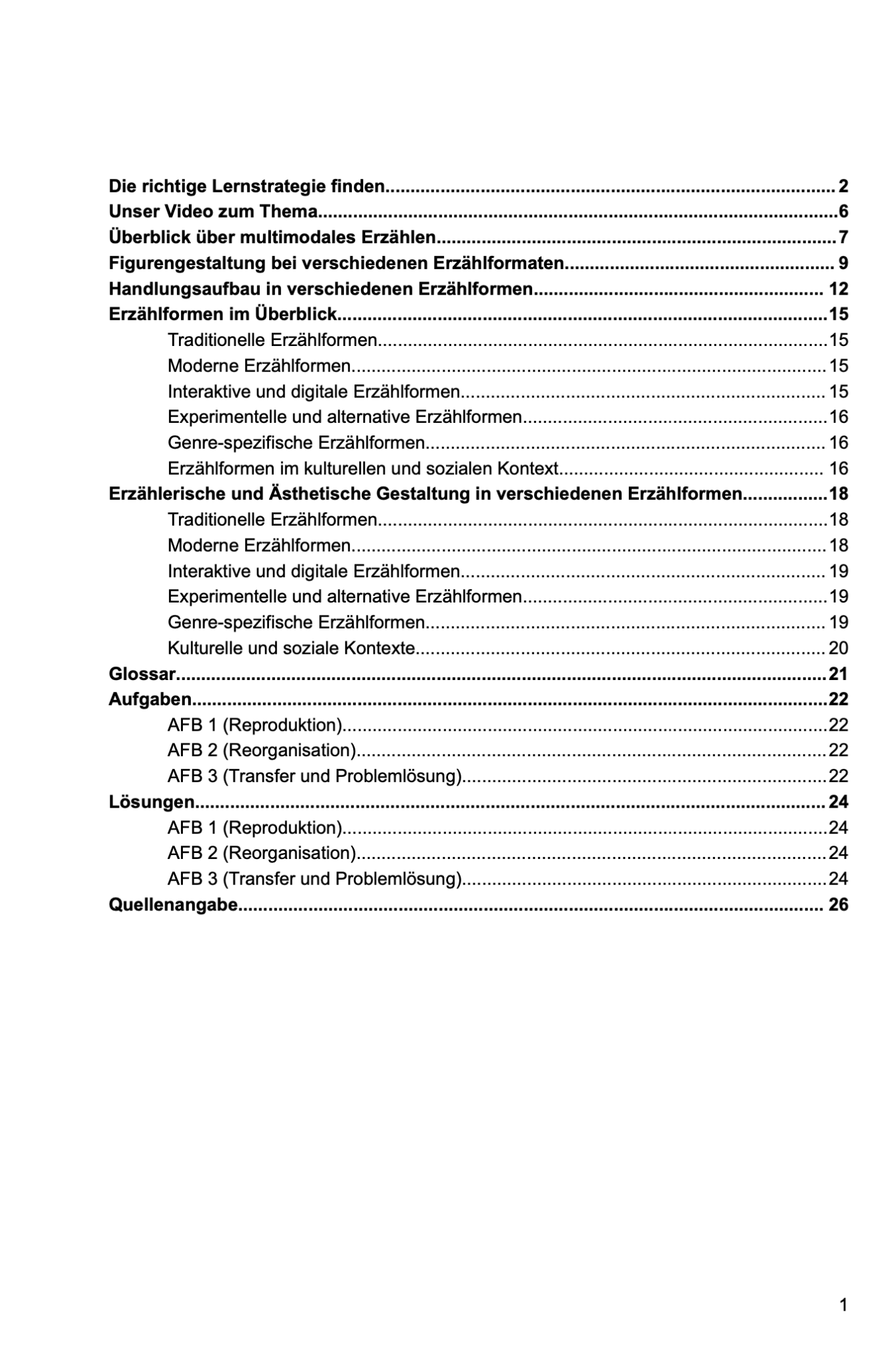 Abitur: Multimodales Erzählen mit verschiedenen Erzählformaten - stifo - Students & Teachers Innovate Forward