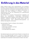 Aufwärmübungen – Algebra SEK II