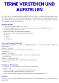 Aufwärmübungen – Algebra SEK II