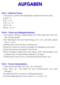 Aufwärmübungen – Algebra SEK II