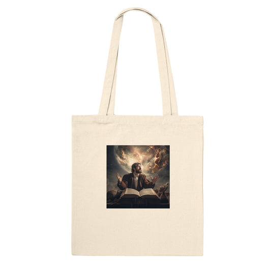 Tote bag: The question of the existence of God 
