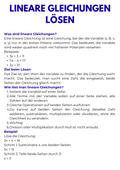 Gleichungen und Ungleichungen – Algebra SEK II