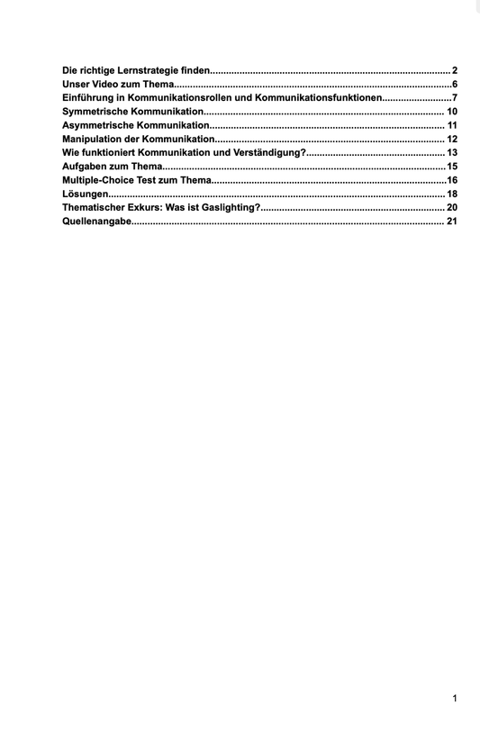 Lernheft: Kommunikationsformen und Kommunikationsfunktion - stifo - Students & Teachers Innovate Forward