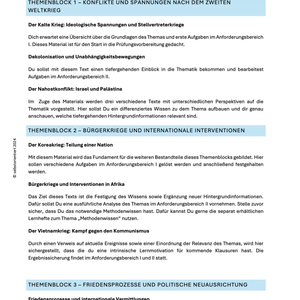 Lernheft: Konflikte und Frieden nach dem Zweiten Weltkrieg - Geschichte Abitur - stifo - Students & Teachers Innovate Forward