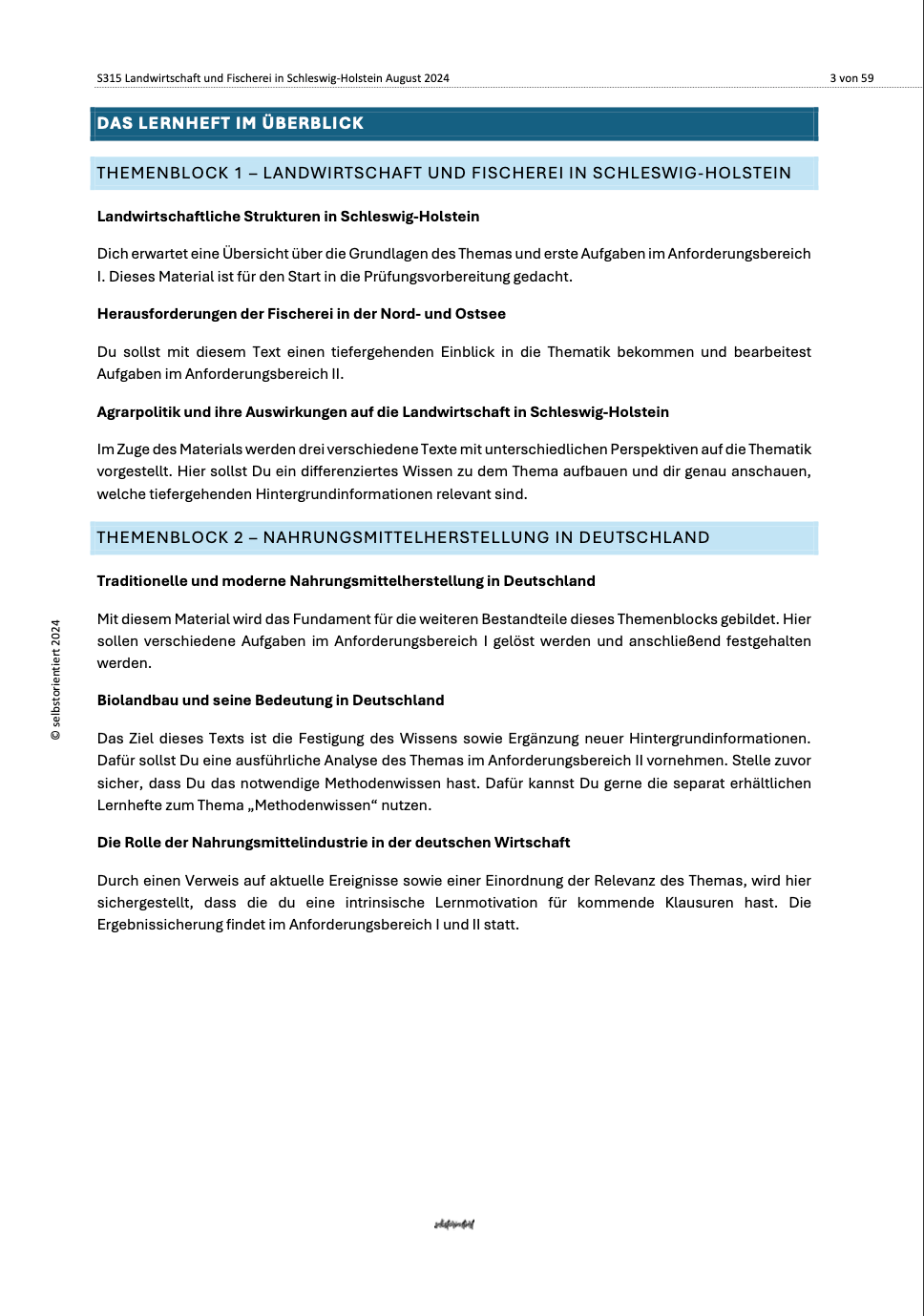 Lernheft: Landwirtschaft und Fischerei in Deutschland - stifo - Students & Teachers Innovate Forward