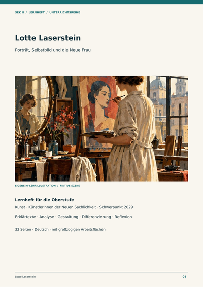 Lotte Laserstein – Porträt, Selbstbild und die Neue Frau | Unterrichtsreihe Kunst Sek II
