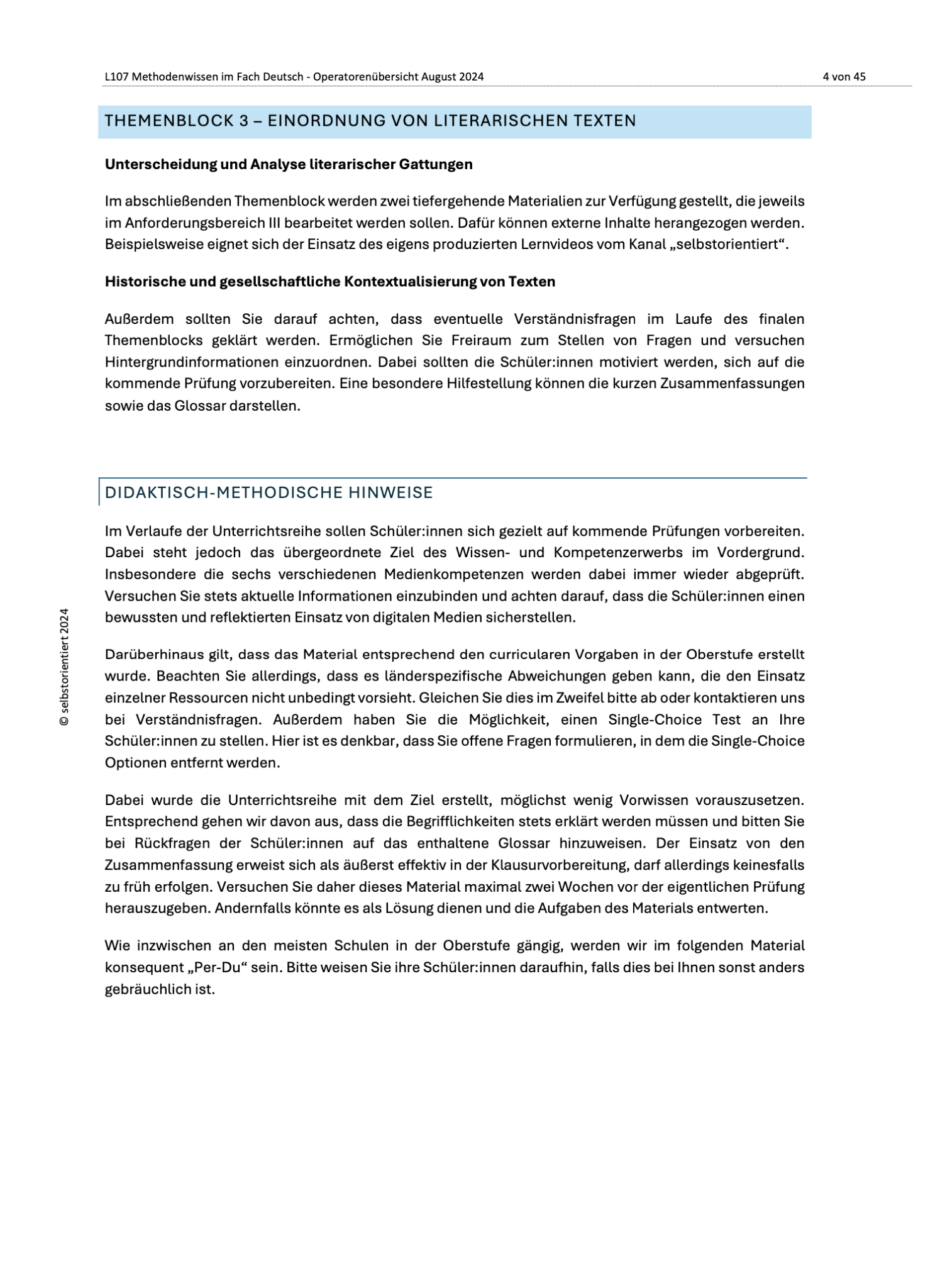 Methodenwissen im Fach Deutsch: Operatorenübersicht | Aufgaben im Anforderungsbereich I bis III - stifo - Students & Teachers Innovate Forward