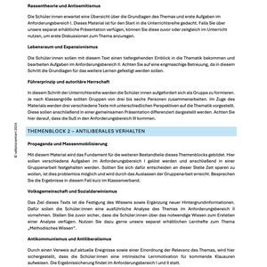 Politische und ideologische Voraussetzungen des Nationalsozialismus - Unterrichtsmaterial - stifo - Students & Teachers Innovate Forward