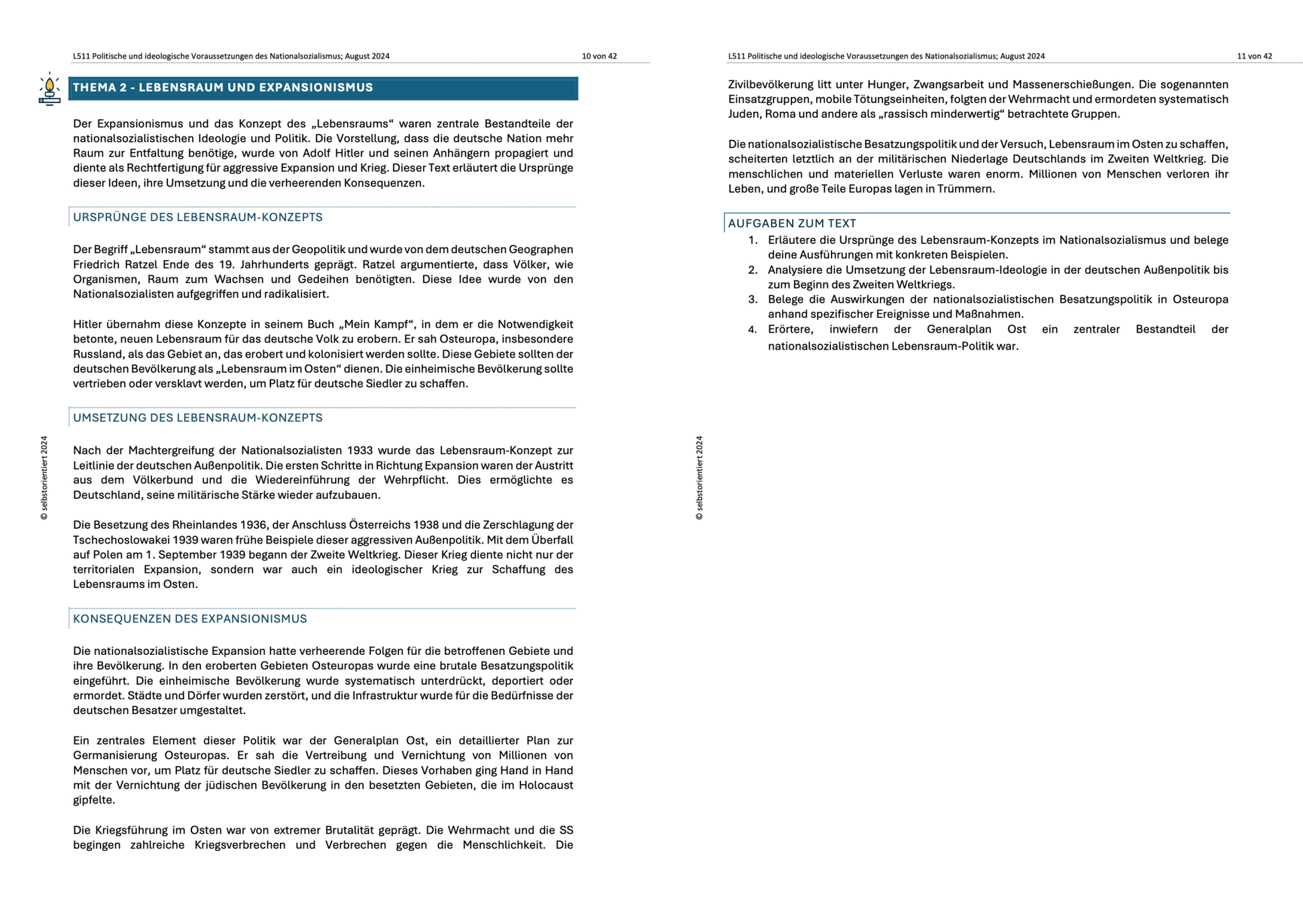 Politische und ideologische Voraussetzungen des Nationalsozialismus - Unterrichtsmaterial - stifo - Students & Teachers Innovate Forward