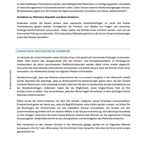 Politische und ideologische Voraussetzungen des Nationalsozialismus - Unterrichtsmaterial - stifo - Students & Teachers Innovate Forward