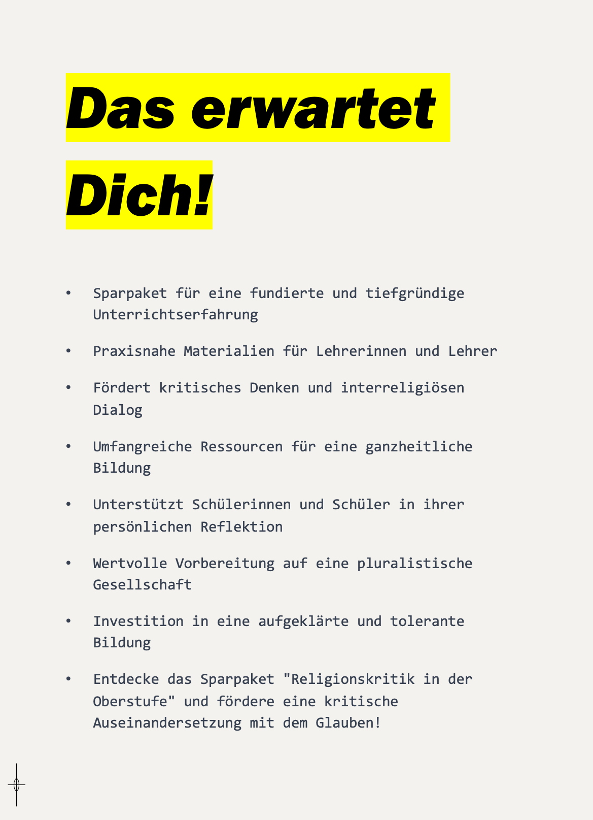 Religionskritik in der Oberstufe: Kritische Auseinandersetzung mit dem Glauben - Sparpaket - stifo - Students & Teachers Innovate Forward