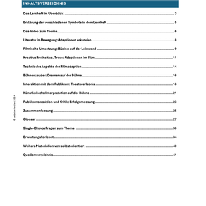 Schülerheft: Umsetzung von Literatur - Filmische Umsetzung einer Textvorlage, Bühneninszenierung eines dramatischen Textes - stifo - Students & Teachers Innovate Forward