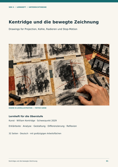 Sparpaket William Kentridge: Zeichnung, Raum, Südafrika und eigene Animation – 4 Unterrichtsreihen Kunst Sek II