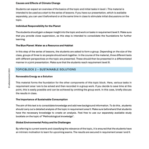 Teaching Series: Saving The Planet - Climate Change in School - stifo - Students & Teachers Innovate Forward