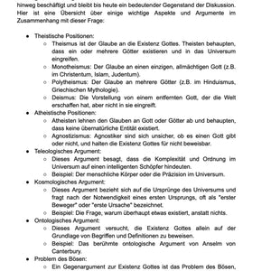 Unterrichtsmaterial: Die Frage nach der Existenz Gottes (Texte | Aufgaben | Test) - stifo - Students & Teachers Innovate Forward