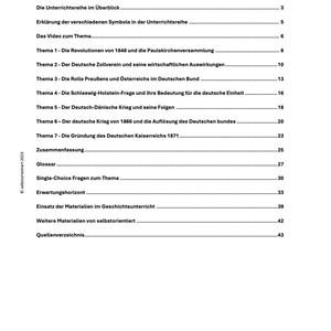 Unterrichtsreihe: Die „Deutsche Frage“ im 19. Jahrhundert - Unterrichtsmaterial - stifo - Students & Teachers Innovate Forward