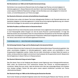 Unterrichtsreihe: Die „Deutsche Frage“ im 19. Jahrhundert - Unterrichtsmaterial - stifo - Students & Teachers Innovate Forward