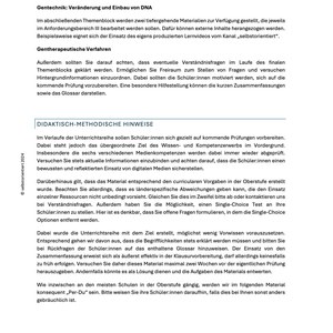 Unterrichtsreihe: Fachliche Verfahren in der Biologie - Genetische Analyseverfahren - stifo - Students & Teachers Innovate Forward