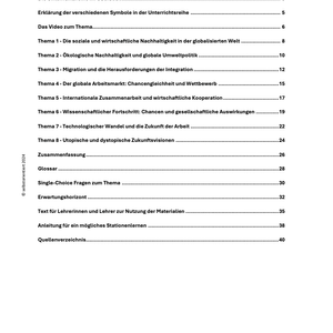 Unterrichtsreihe: Globalisierung – Soziale, ökologische und wirtschaftliche Nachhaltigkeit - stifo - Students & Teachers Innovate Forward