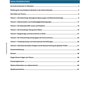 Unterrichtsreihe: Konflikte und Frieden nach dem Zweiten Weltkrieg - Geschichte - stifo - Students & Teachers Innovate Forward