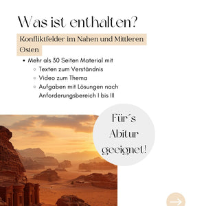 Unterrichtsreihe: Konfliktfelder im Nahen und Mittleren Osten einfach erklärt - stifo - Students & Teachers Innovate Forward