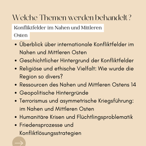 Unterrichtsreihe: Konfliktfelder im Nahen und Mittleren Osten einfach erklärt - stifo - Students & Teachers Innovate Forward