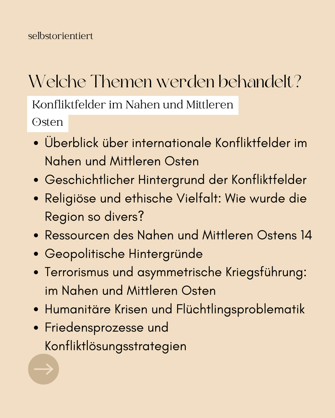 Unterrichtsreihe: Konfliktfelder im Nahen und Mittleren Osten einfach erklärt - stifo - Students & Teachers Innovate Forward