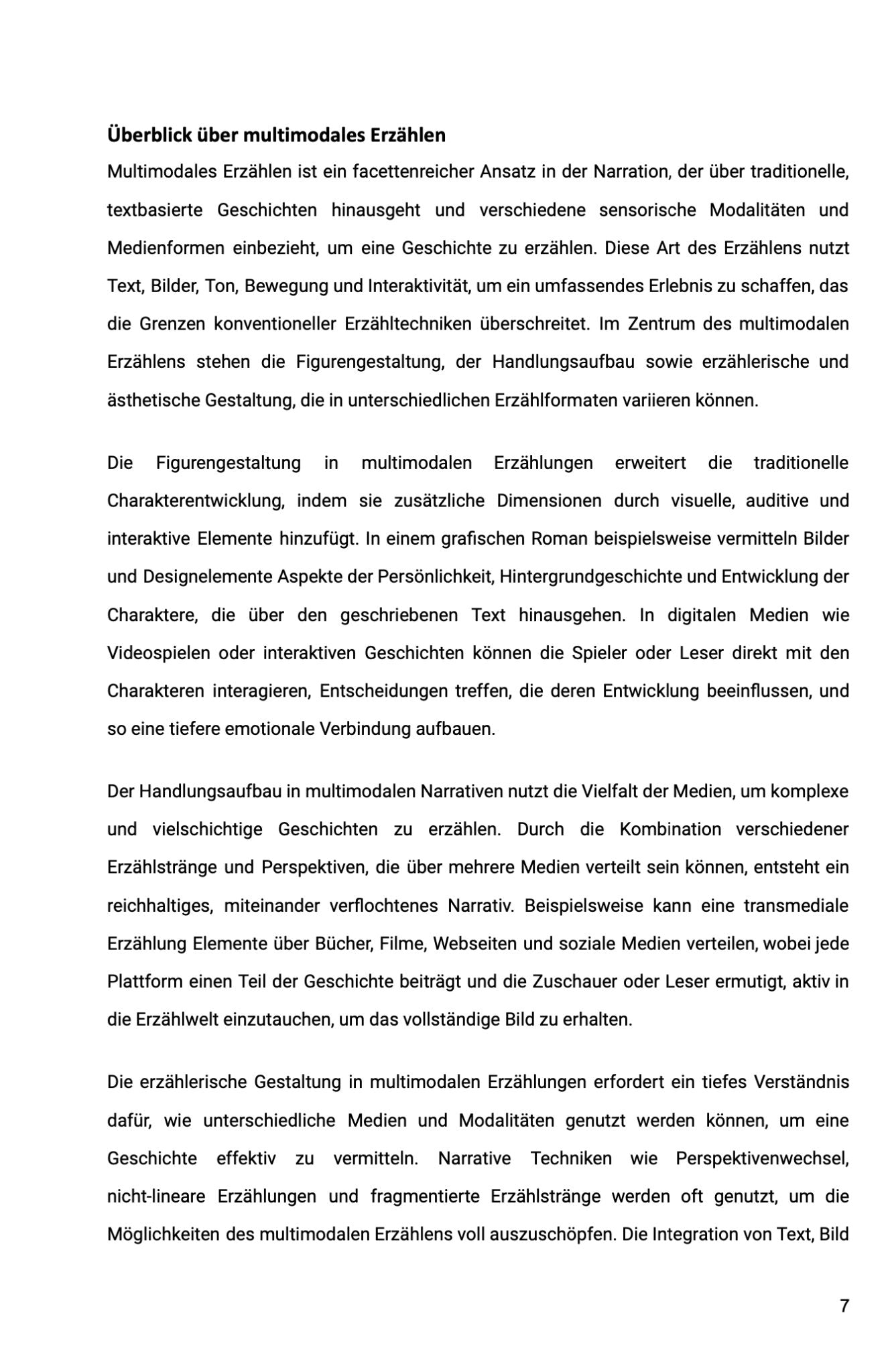 Unterrichtsreihe: Multimodales Erzählen: Figurengestaltung, Handlungsaufbau, erzählerische und ästhetische Gestaltung in verschiedenen Erzählformaten - stifo - Students & Teachers Innovate Forward