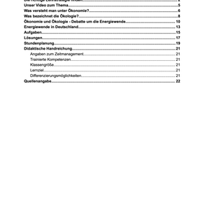 Unterrichtsreihe: Ökonomie und Ökologie − Die Debatte um die Energiewende - stifo - Students & Teachers Innovate Forward