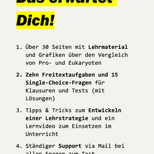 Unterrichtsreihe: Pro - und Eukaryoten im Vergleich (Texte, Stundenentwürfe und Test) - stifo - Students & Teachers Innovate Forward