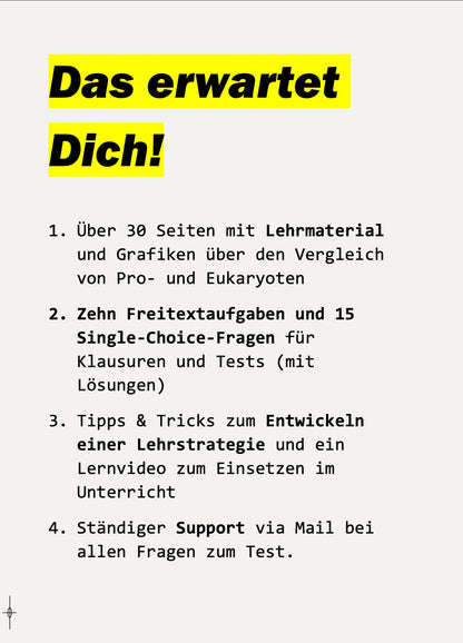 Unterrichtsreihe: Pro - und Eukaryoten im Vergleich (Texte, Stundenentwürfe und Test) - stifo - Students & Teachers Innovate Forward