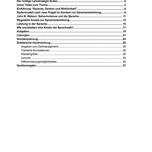 Unterrichtsreihe: Sprache, Denken und Wirklichkeit: Verhältnis von sprachlichem Zeichen, Vorstellung und Gegenstand; Sprachskepsis - stifo - Students & Teachers Innovate Forward