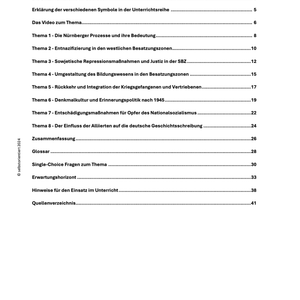 Vergangenheitspolitik und „Vergangenheitsbewältigung“ − Umgang mit dem Nationalsozialismus in den Besatzungszonen | Unterrichtsmaterial & Unterrichtsreihe - stifo - Students & Teachers Innovate Forward