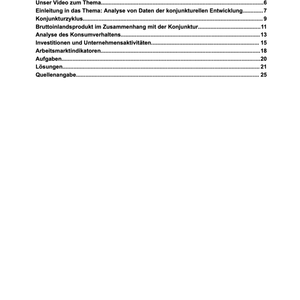 Vorbereitung für das Abi: Konjunktur und Wachstum − Analyse von Daten zur konjunkturellen Entwicklung - stifo - Students & Teachers Innovate Forward